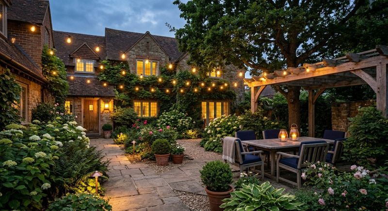 Terrace Lighting Installation in Overland Park, KS